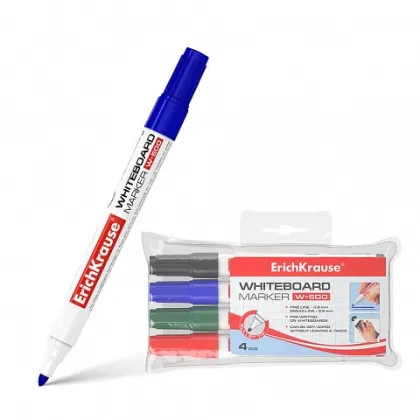 ERICHKRAUSE WHITEBOARD MARKER W-500 4-COLORS 12849