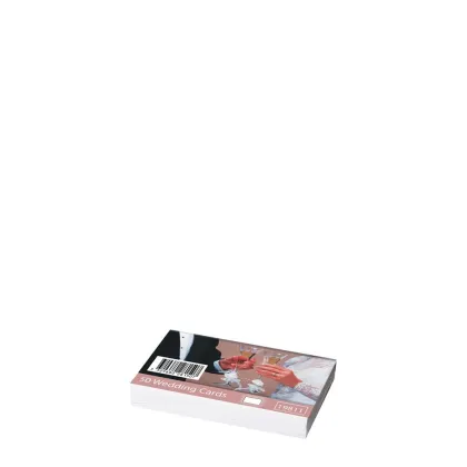Wedding Cards 55x90mm (50pcs) White 300gr.