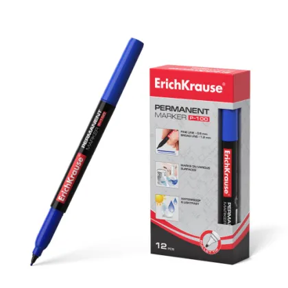 ERICHKRAUSE PERMANENT MARKER P-100 BLUE 12842