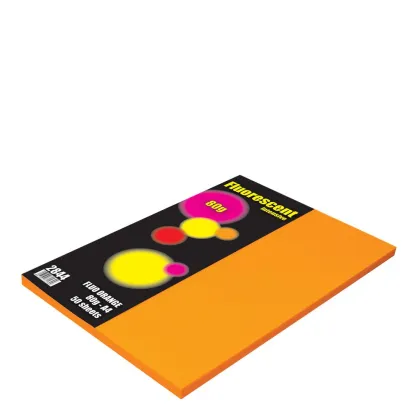 A4 80gr Fluo Orange 50sh. 