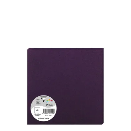 Pollen Cards 160x160mm (210gr) PURPLE metallic