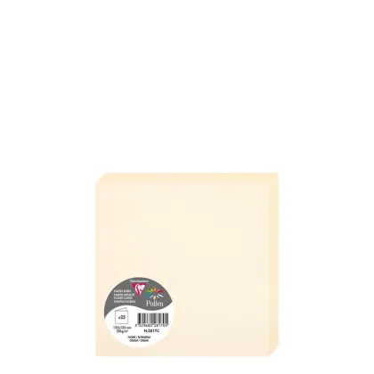 Pollen Cards 135x135mm (210gr) CREAM