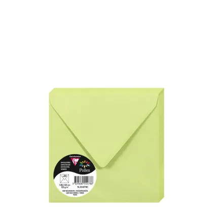 Pollen Envelopes 140x140mm (120gr) LEAF BUD GREEN