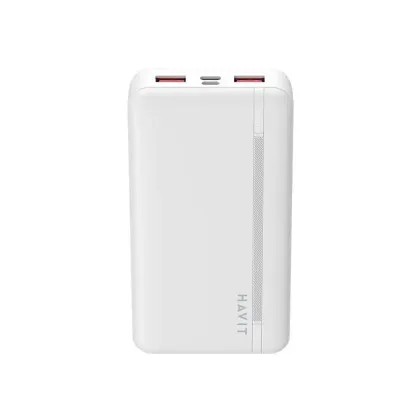 HAVIT POWERBANK 2x USB-A &amp; USB-C 20000mAh WHITE PB92