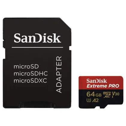 SANDISK Extreme Pro microSDXC 64GB U3 SDSQXCU-064G-GN6MA