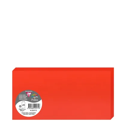 Pollen Cards 106x213mm (210gr) RED CORAL