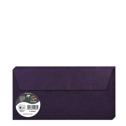 Pollen Envelopes 110x220mm (120gr) PURPLE metallic