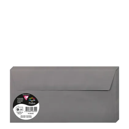 Pollen Envelopes 110x220mm (120gr) GREY DARK