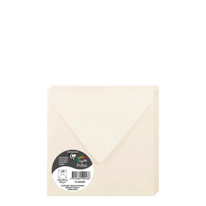 Pollen Envelopes 140x140mm (120gr) CREAM metallic