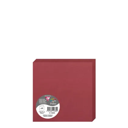 Pollen Cards 135x135mm (210gr) MAROON