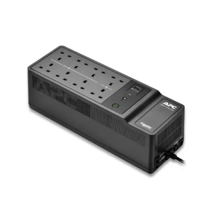 APC BACK-UPS LINE INTERRACTIVE 650VA 8 X UK SOCKETS + USB-A  12V7AH BATTERY BE650G2-UK