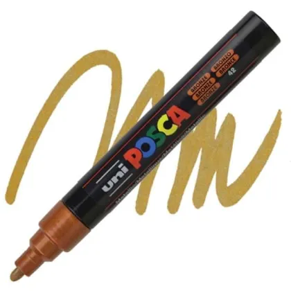 POSCA PAINT MARKER MEDIUM BRONZE   PC-5M