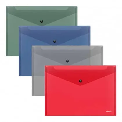 ERICHKRAUSE ENVELOPE FOLDER GLOSSY CLASSIC SEMITRANSPARENT B5 ASSORTED 50291