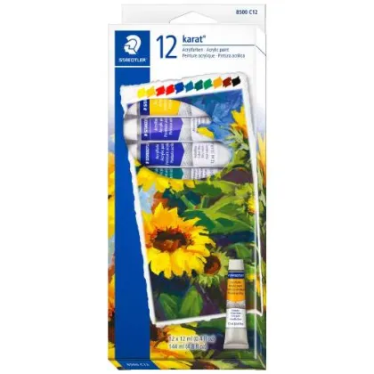 STAEDTLER ACRYLIC PAINT 12PCS STD8500 C12