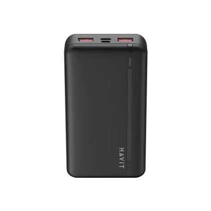 HAVIT POWERBANK 2x USB-A &amp; 1x USB-C 20000mAh BLACK PB92