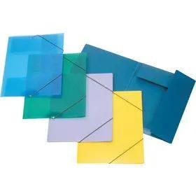 B/R PP ELASTIC FOLDER 25X35  RED TRANSPARENT BR83009