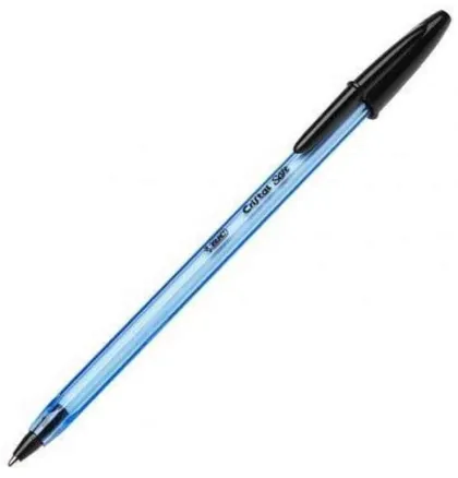 BIC CRISTAL ORIGINAL SOFT MEDIUM 1.2MM BLACK PEN