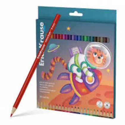 ERICHKRAUSE TRIANGULAR COLOR PENCILS (24 COLORS)  61784
