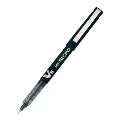 PILOT PEN V5 HI-TECPOINT 0.5MM BLACK BX-V5-B