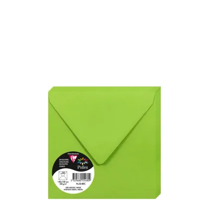 Pollen Envelopes 140x140mm (120gr) GREEN INTENSIVE