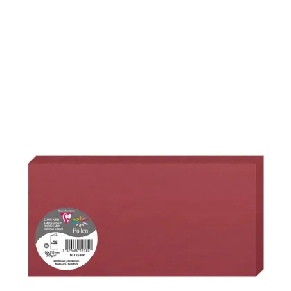 Pollen Cards 106x213mm (210gr) MAROON