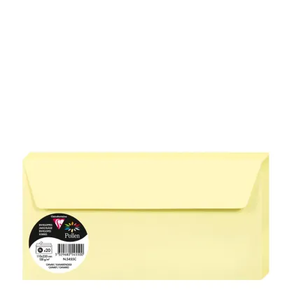 Pollen Envelopes 110x220mm (120gr) CANARY