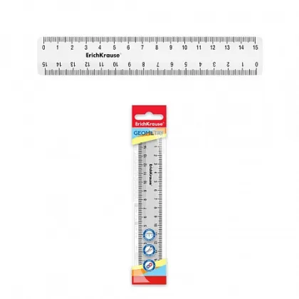 ERICHKRAUSE RULER CLEAR 15cm 52972