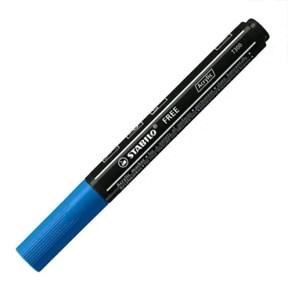 STABILO MARKER FREE ACRYLIC T300 DARK BLUE  STG692/732