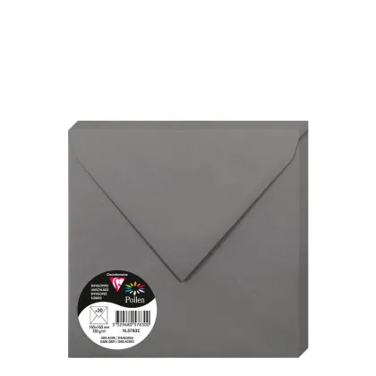 Pollen Envelopes 165x165mm (120gr) GREY DARK