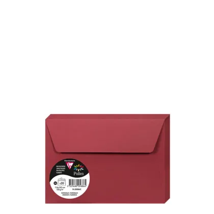 Pollen Envelopes 114x162mm (120gr) MAROON