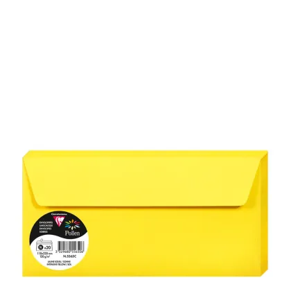 Pollen Envelopes 110x220mm (120gr) YELLOW INTENSIVE