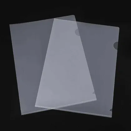 CLASS PVC FOLDER A4 L-SHAPE (GONIA) CLEAR SOFT  0.11MM 10 PCS L11-100