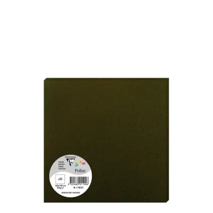 Pollen Cards 160x160mm (210gr) BRONZE metallic