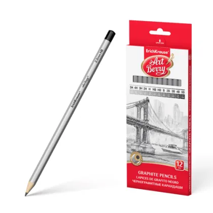 ERICHKRAUSE ARTBERRY GRAPHITE HEXAGONAL PENCIL (12PCS) 45391
