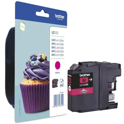 BROTHER LC123 ORIGINAL MAGENTA INK