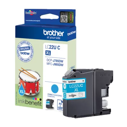 BROTHER LC22U XL ORIGINAL CYAN INK