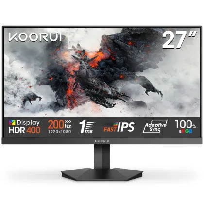 KOORUI GAMING MONITOR 27"  FHD IPS  200Hz 1MS HDMI/DP  3YW  G2711P