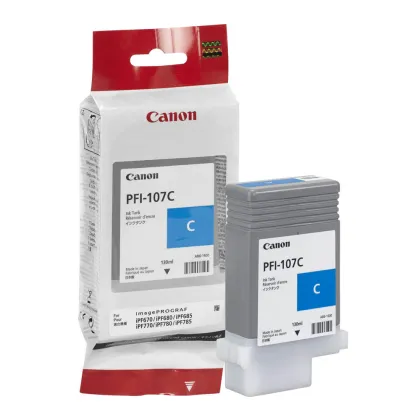 CANON INK PFI 107 ORIGINAL CYAN INK