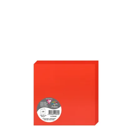 Pollen Cards 135x135mm (210gr) RED CORAL