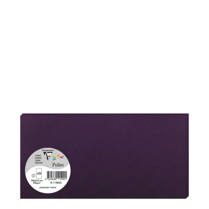 Pollen Cards 106x213mm (210gr) PURPLE metallic