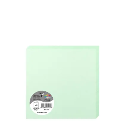 Pollen Cards 160x160mm (210gr) GREEN metallic