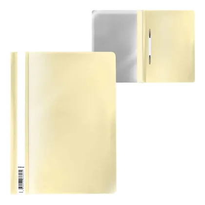 ERICHKRAUSE PVC REPORT FLAT FILE FIZZY PASTEL A4 YELLOW 53658