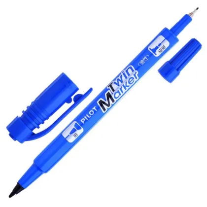 PILOT MARKER TWIN EXTRA FINE BLUE SCA-TM