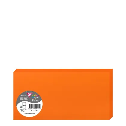 Pollen Cards 106x213mm (210gr) ORANGE INTENSIVE