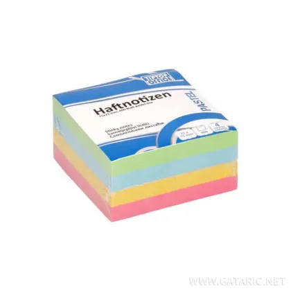 TTO STICKY NOTES CUBE 75X75MM 400SH. 4 COLORS 405021