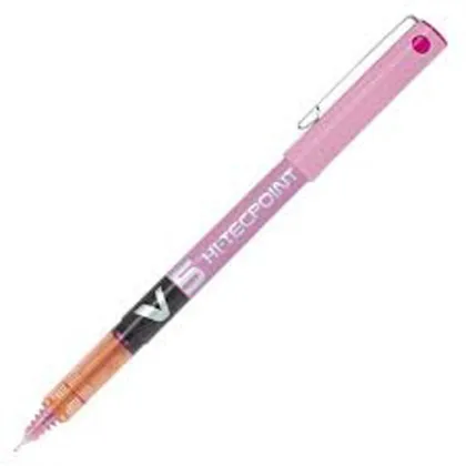 PILOT PEN V5 HI-TECHPOINT 0.5MM PINK BX-V5
