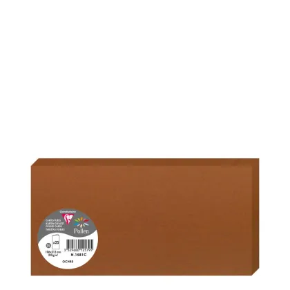 Pollen Cards 106x213mm (210gr) OCHRE