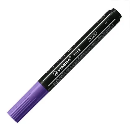 STABILO MARKER FREE ACRYLIC T300 VIOLET  STG692/755