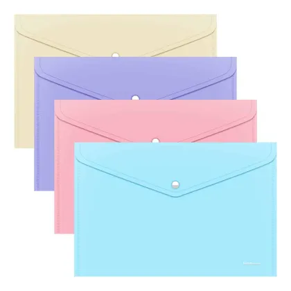 ERICHKRAUSE A4 ENVELOPE FOLDER FIZZY ASSORTED  PASTEL COLOURS 59166