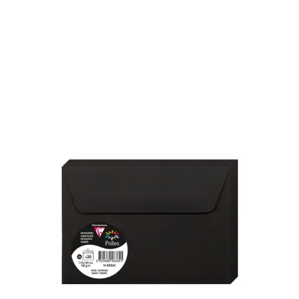 Pollen Envelopes 114x162mm (120gr) BLACK